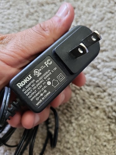 Accessory USA 5V Power Adapter Cord For Roku Streaming Player - Replacement Charger For Roku FA 0521000SUA