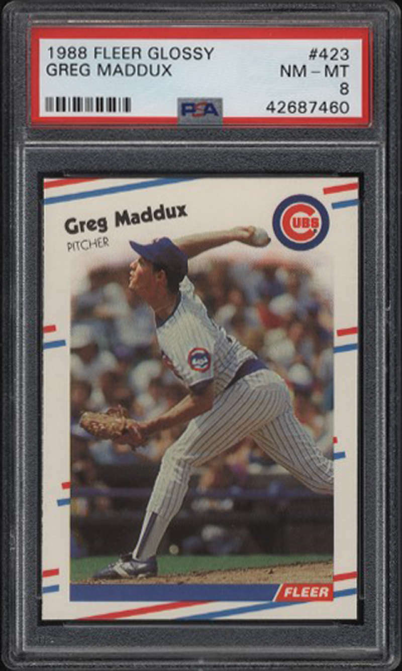 Greg Maddux 1987 FLEER UPDATE GLOSSY TIN BOX SET Open Mint , Mark