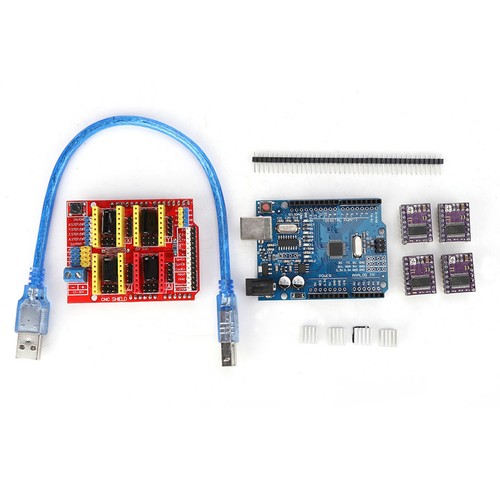 New CNC Shield V3 Engraving Machine Expansion Board Kit Stepstick DRV8825 - Photo 2/12