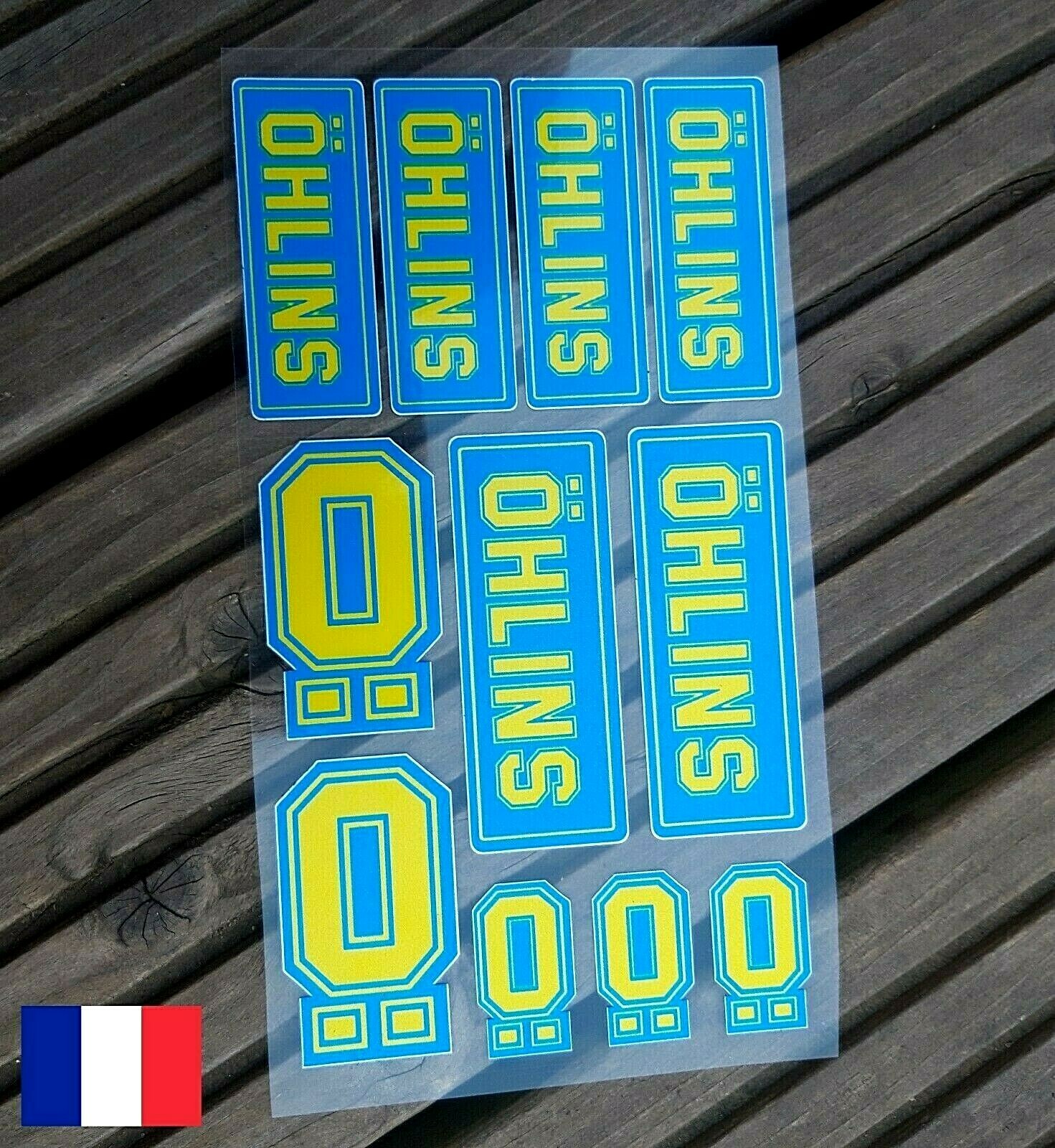 Black Ã–hlins logo decal â€ 50cc motorcycle, scooter, moped piece