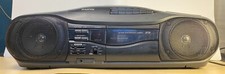 Vintage SANYO MCD-Z2 AM/FM/CD/Cassette Boombox AC/DC Tested CD doesnt work