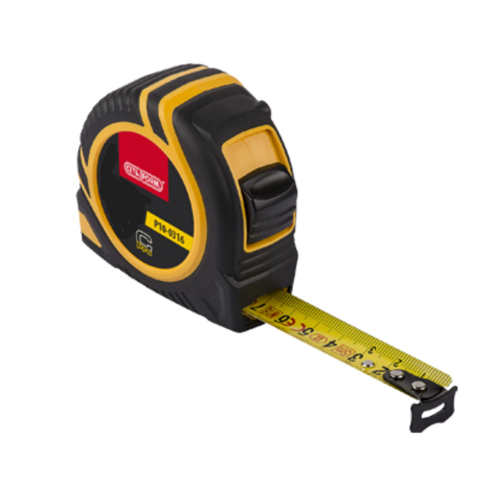 Mètre ruban compact 5m CETAFORM en acier avec blocage automatique