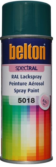 Vernice Spray Lucido Blu Turchese Ral 5018 Belton Spectral Molto Resistente