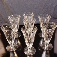 Seneca Pattern 190-19 Crystal Iced Tea Glasses Lot of 7, Used [BB000014]