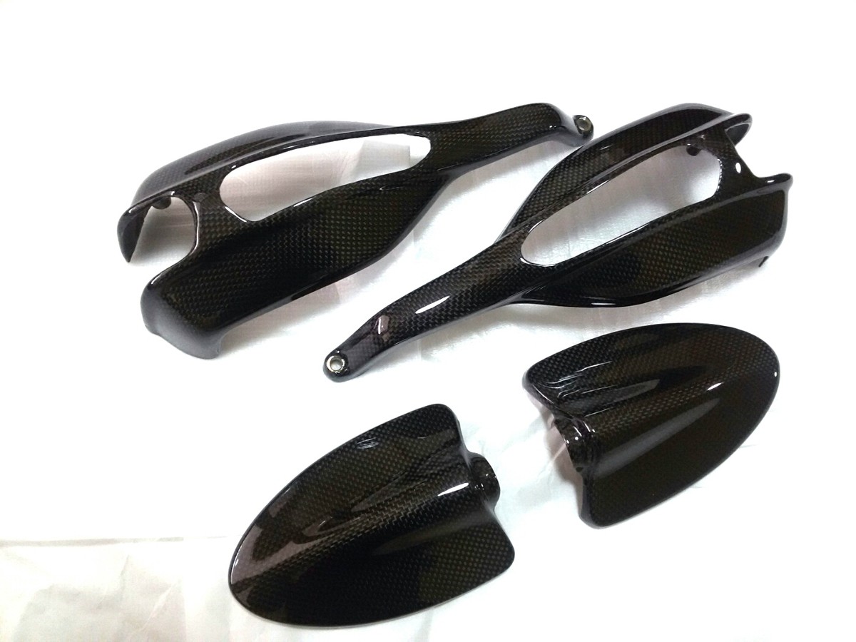 Kit Paramani Complet En Carbone 100% Pour Ducati Hypermotard 796 1100 - Motoshop Carbonio - Neuf - Garantie 1 An