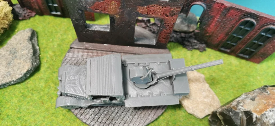 Sd.Kfz. 9 Veicolo Semicingolato Wehrmacht Con Gru Bilstein WW2 Kit 1/87 1/72 - Immagine 4 di 4