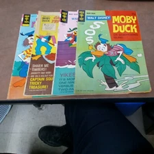Moby Duck 3 7 9 26 Bronze Age Disney Gold Key Comics Slot Run Set Collection