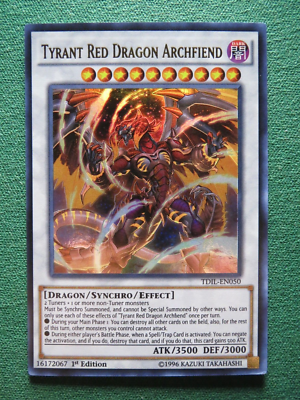 Tyrant Red Dragon Archfiend TDIL-EN050 - secret - 1st edition | eBay