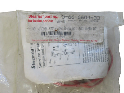 (NEW) STEARNS 5-66-6604-33 , 566660433 460V 60Hz No. 6 Coil