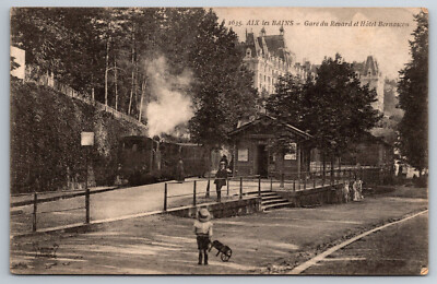France, AIX les Bains, Hotel Bernascon, Vintage Postcard