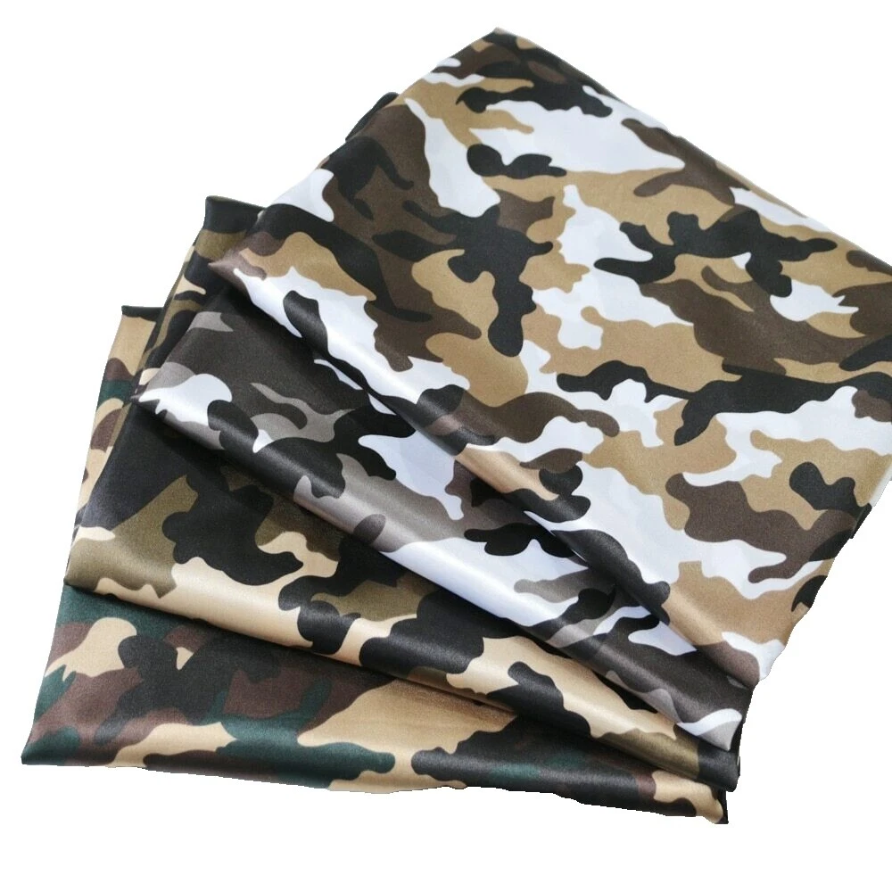 Satin Camouflage Craft Fabrics