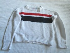 NWT JUSTICE GIRLS RED WHITE BLUE SWEATER SIZE 8