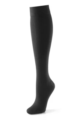Activa Class 2 Unisex Ribbed Support Socks 18-24 mmHg, Large, Black - Image 1 of 3