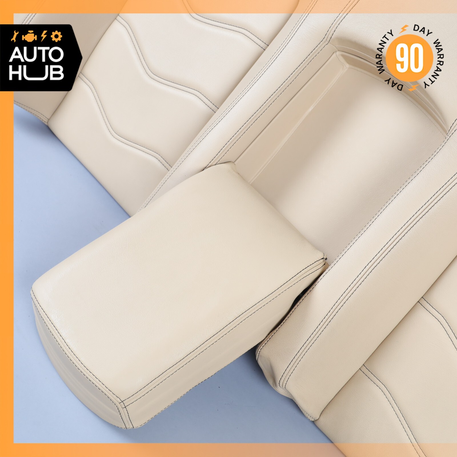 08-12 Maserati GranTurismo M145 Rear Upper Top Seat Cushion Beige OEM