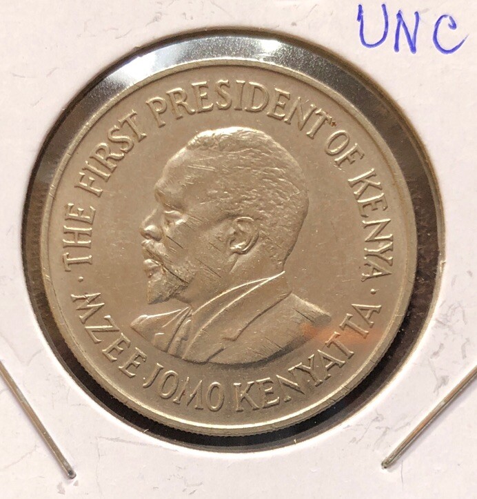 1973 Kenya 1 Shilling UNCIRCULATED Copper Nickel Coin -27.8MM-KM