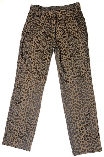 Fendi Vintage Genuine Zucca Leopard Cheetah Animal Print Pants 31" Waist Rare - Picture 3 of 7