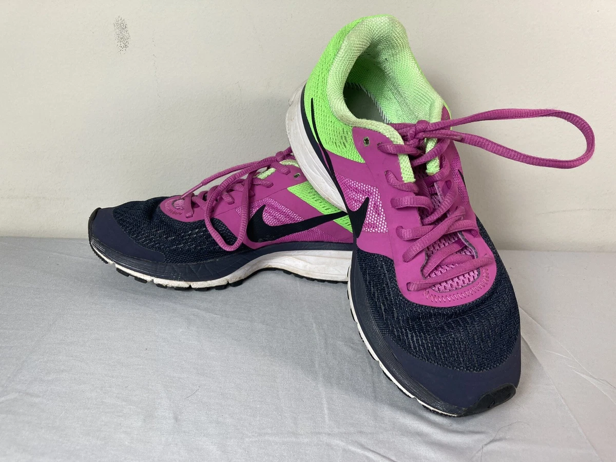 Pink white shop green grey shoe