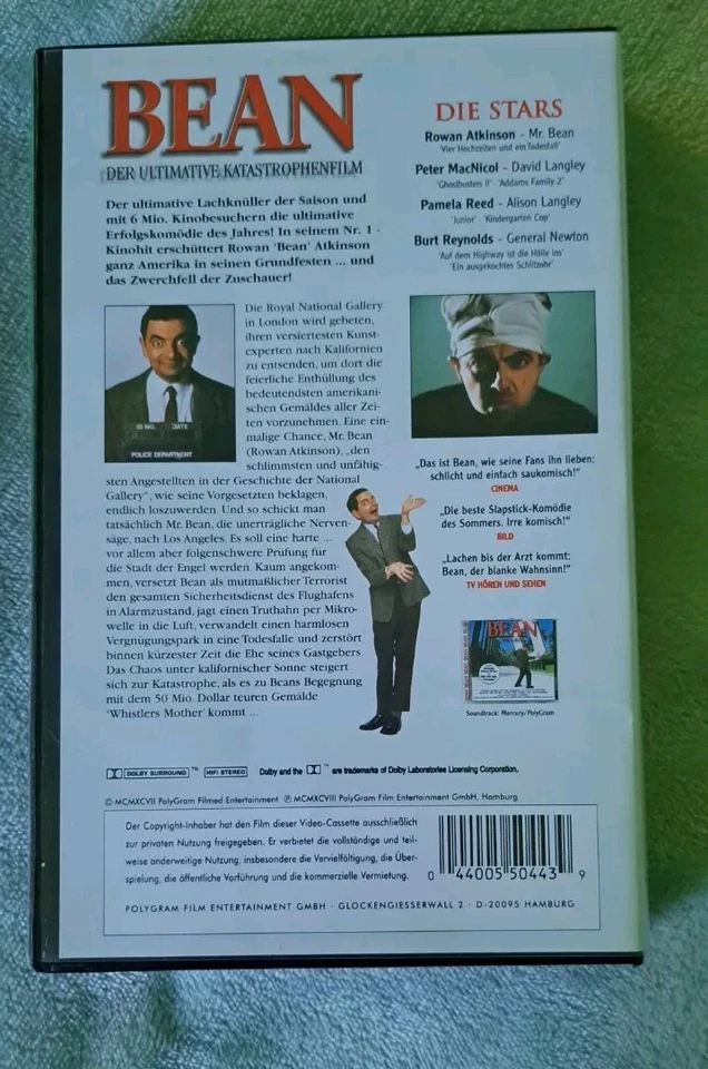 Der ultimative Katastrophenfilm - Mr. Bean - VHS-Video-Kassette Stereo Deutsch - Bild 2 von 3