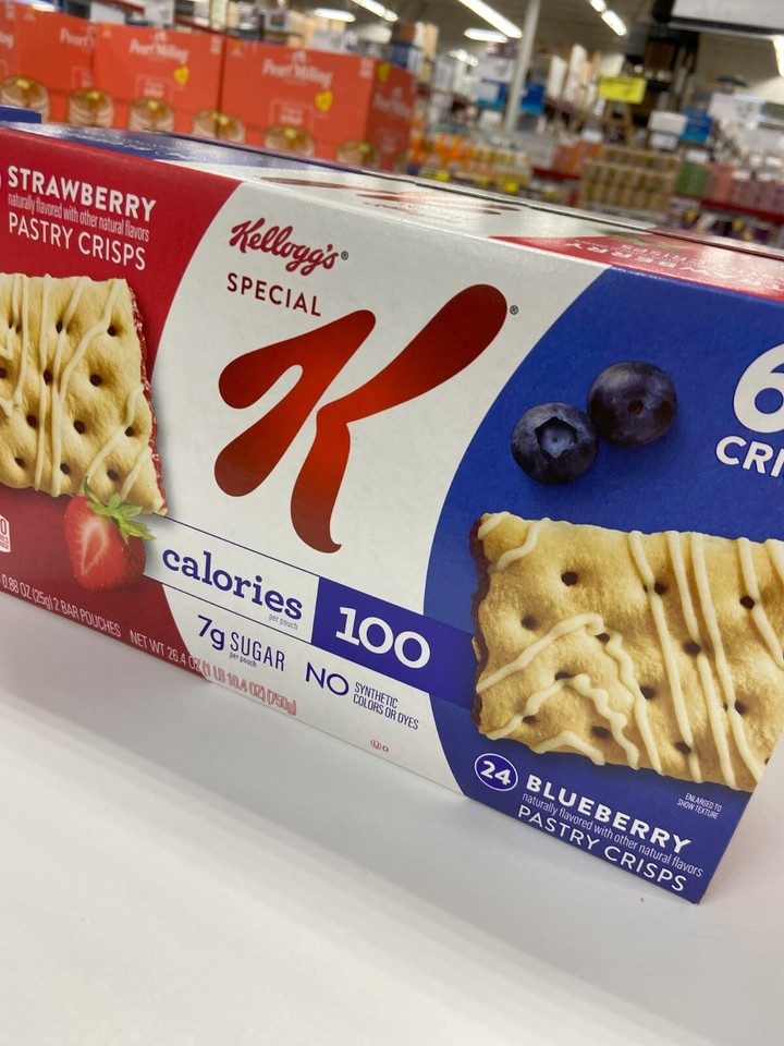 Kellogg'S Special K Pastry Crisps, Strawberry and Blueberry 60 Ct FREE