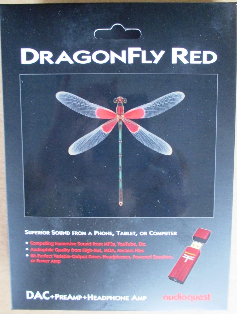 AudioQuest DragonFly Red USB DAC Headphone Amplifier 92592050532