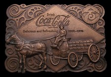 OE20119 VINTAGE 1976 **COCA COLA - NORFOLK** BOTTLE OPENER COLLECTOR BUCKLE