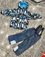 Schnee Anzug Ski Gr. 98 104 Lupilu Schwarz Blau Mit Kapuze