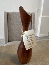 Dan De Luz's Woods Inc. Handcrafted Wooden Vase Hawaiian Woods Approx. 10" Tall