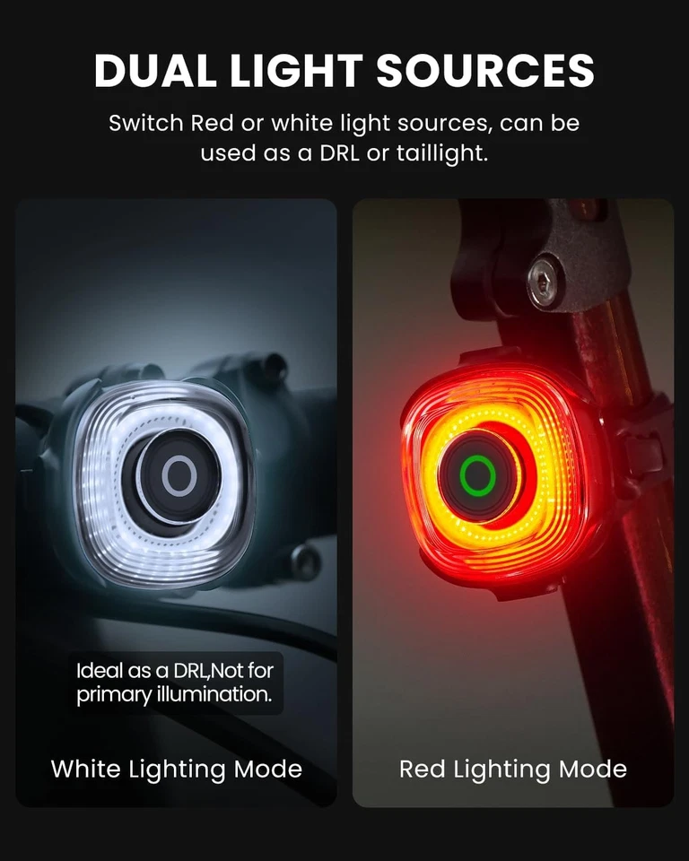 Luces traseras magnéticas para bicicleta Magicshine SEEMEE 150 MAG, luz FTR recargable USB-C Foto 3 de 4