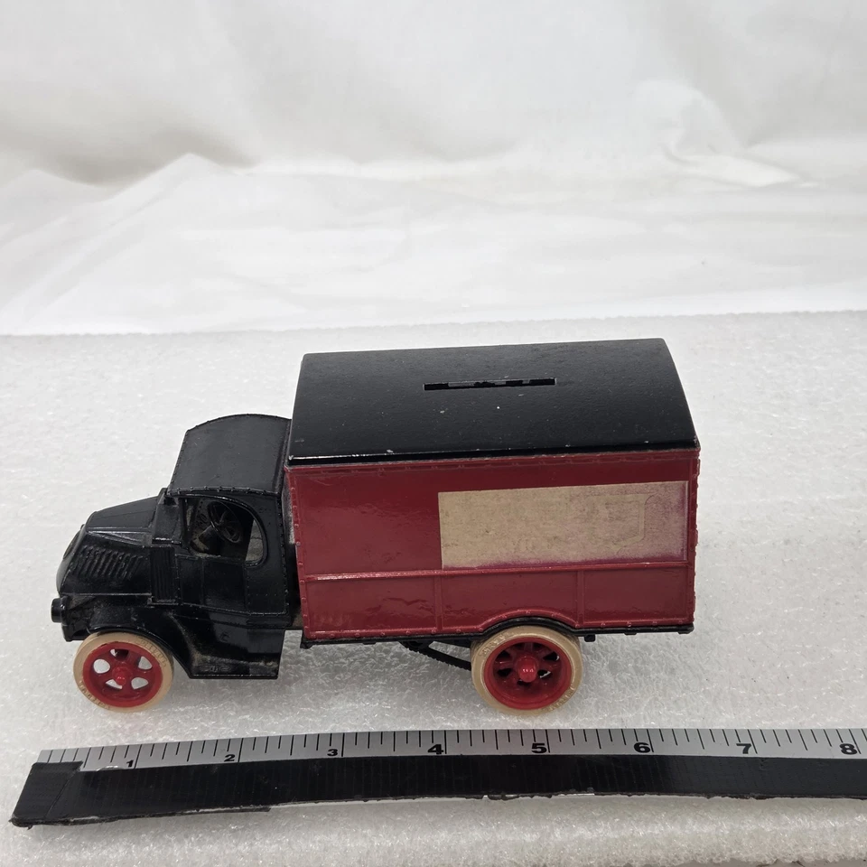  Lot of 3 ERTL 1926 Mack Bulldog Die-Cast Truck Banks—Deere, TSC, Red Panel - Image 2 of 4