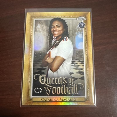 2023 Topps Chrome Women's UCL, Queens of Football, CATARINA MACARIO #Q-13