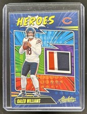2025 Panini Absolute Caleb Williams Heroes Memorabilia Patch Gold #/99 Bears