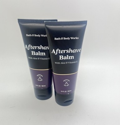 BATH & BODY WORKS Aftershave Balm with Aloe & Vitamin E 3.4 oz ea - LOT OF 2