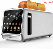 Toaster 4 Slice, Digital Smart Toaster with TouchScreen, Memory Function, Single