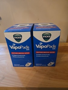 Lot Of 12 Boxes Vicks Vapo Pads Refills Sealed Total 72 Pads