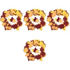 400Pcs Thanksgiving Party Confetti Paper Maple Leaf Table Decor Scatter