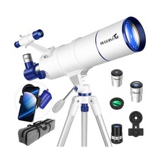 Telescope for Adults High Powered, 90mm Aperture 550mm Portable Refractor Tel...