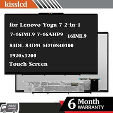 LED LCD Touch Screen Display Assembly for Lenovo Yoga 7 2-in-1 16AHP9 83DM0005US