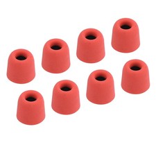 Replacement Foam Ear Tips Earbuds Bud 5.1-6mm Middle Size Red 8 Pcs
