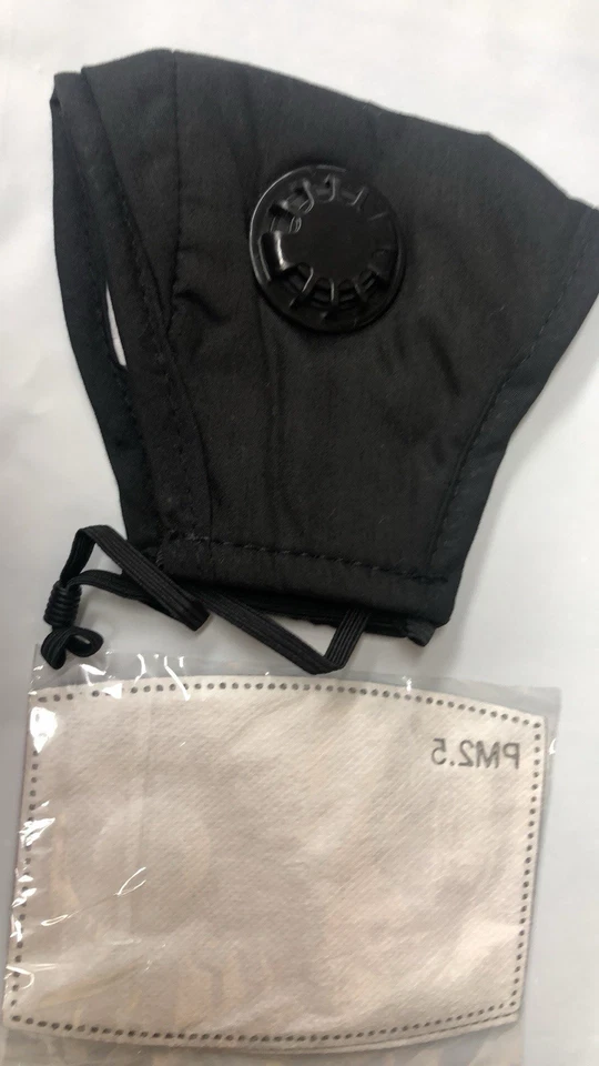 5 Face Mask With Pocket w/ Filter Exhalation Valve Reusable Mouth Variety color - Image 2 of 4