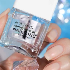 Nails.Inc 45 Second Speedy Gloss Top Coat – Ultra Glossy, Long-Wearing, Chip-Res