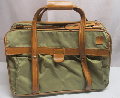 VINTAGE HARTMANN NYLON & LEATHER WEEKENDER 3 SECTION CARRY ON BAG