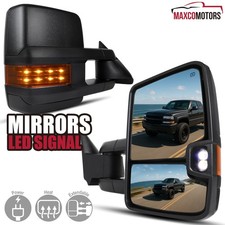Tow Mirrors Fits 1999-2002 Chevy Silverado Sierra Power Heatedled Signal Lights Tow Mirrors Fits 1999-2002 Chevy Silverado Sierra Power Heatedled Signal Lights