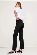 Banana Republic Sloan Fit Mid-Rise Straight Trousers Women s Black Pants Size 4