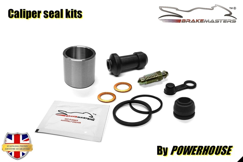Kawasaki KX100 D4 2004 rear brake caliper piston seal rebuild repair kit set - Imagem 2 de 4