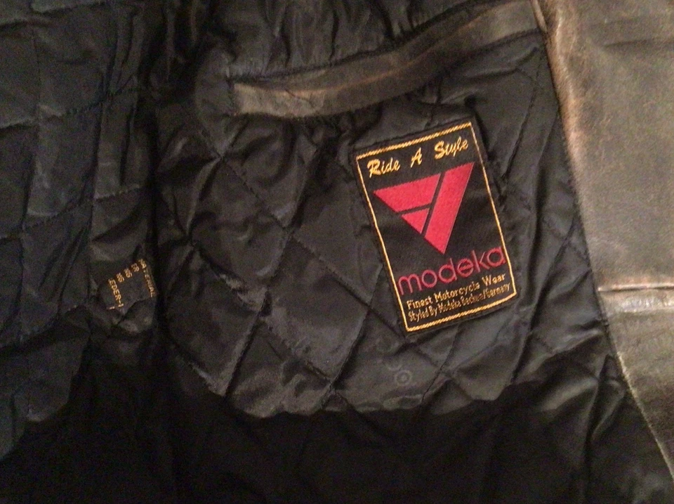 Motorradjacke, Lederjacke, Biker,Modeka,Mocca Kollektion,Gr.54,Braun - Bild 3 von 4