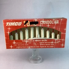 Vintage TIMCO 10 Lite CANDOLIER-Drip Candle Design-10 Midget Bulbs-New Open Box