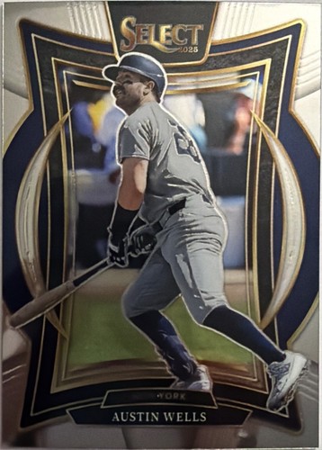 Austin Wells *4/25* 2025 Panini Select Diamond Level Tye-Die #277