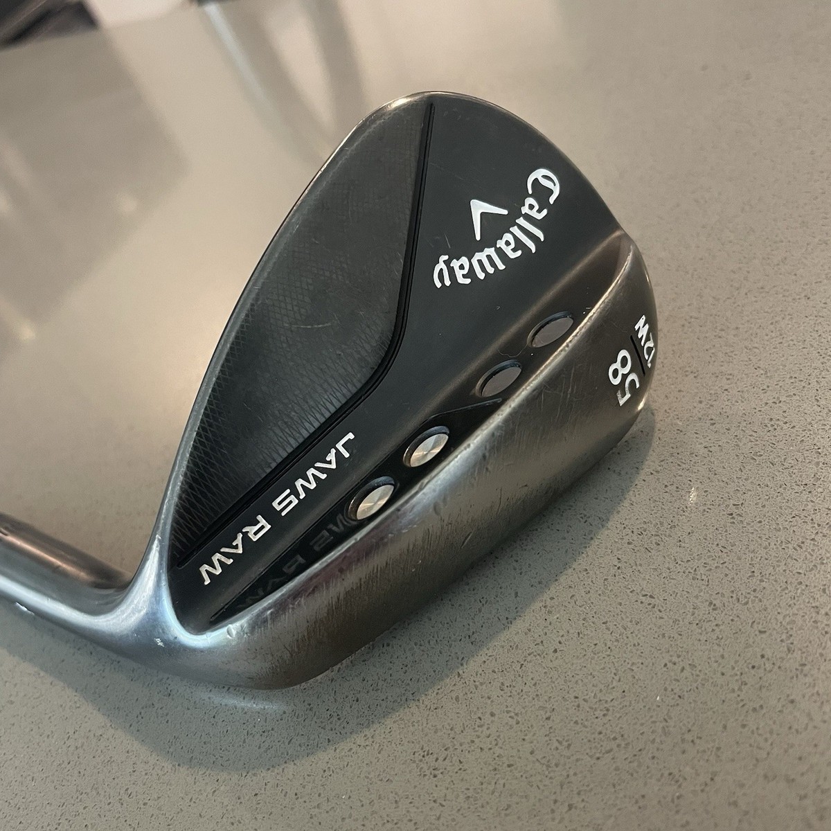 Callaway Jaws Raw Black Plasma 58 Degree, 12 Bounce Wedge, Right 