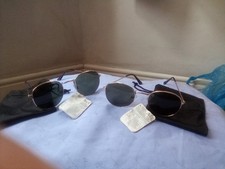  2 pairs of Avon Round Unisex Sunglasses & pouch & cleaning cloth