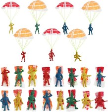 40 Pieces Parachute Toy Army Men Action Figures Hand Throwing Kids Outdoor Game